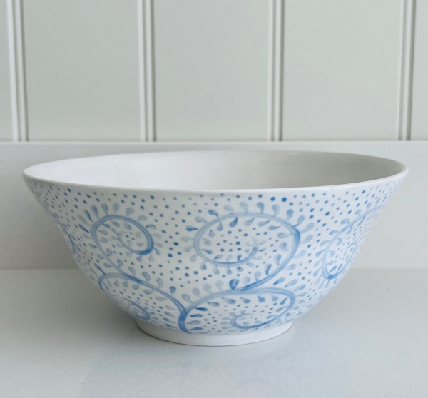 Light Blue Vines Bowl